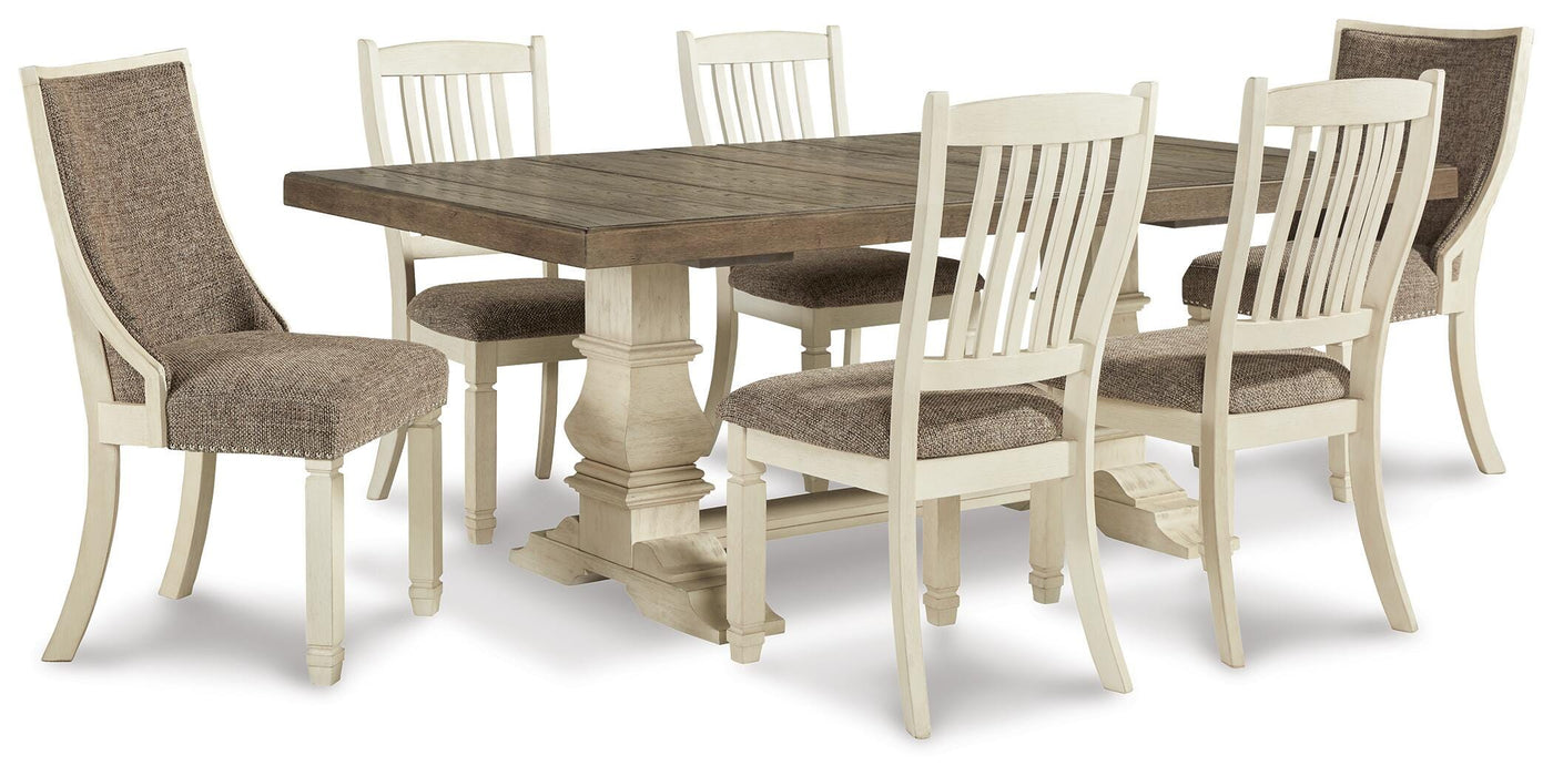 Bolanburg Antique White Bolanburg Dining Table and 6 Chairs