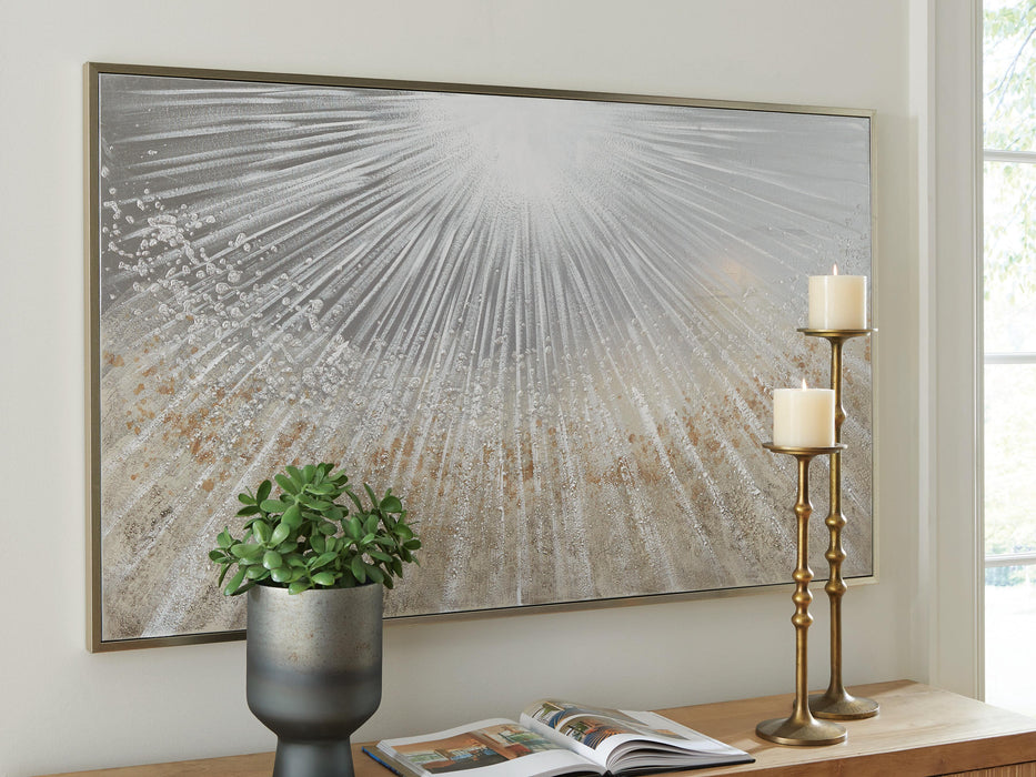 Waldard Gray/Taupe/White Wall Art