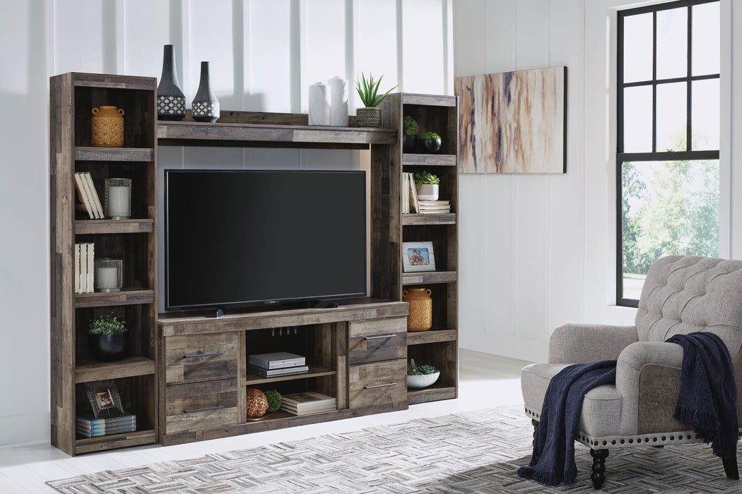 Derekson Multi Gray Derekson 4-Piece Entertainment Center