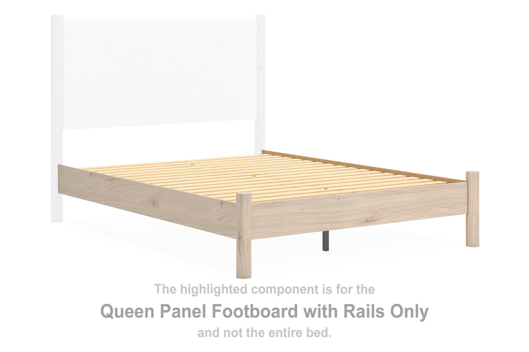 Cadmori Tan Queen Panel Footboard w/Rails