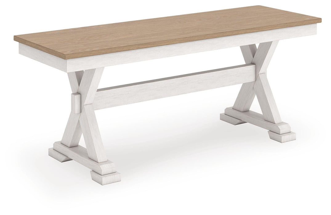 Westlinport Antique White/Natural Dining Collection