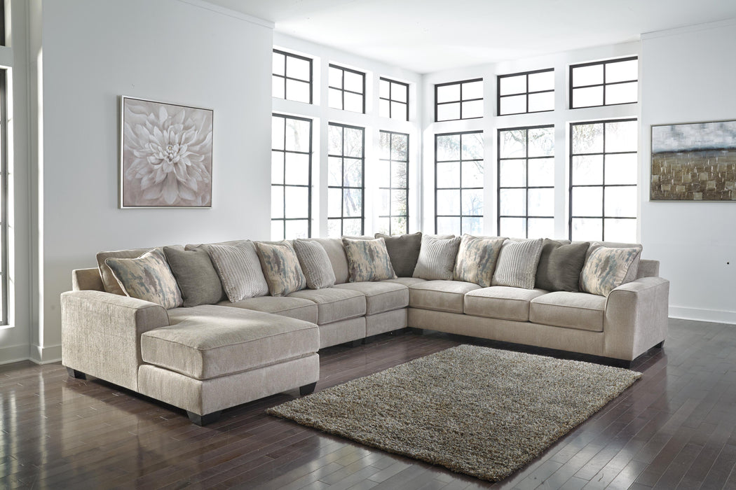 Ardsley Pewter Ardsley 5-Piece Sectional with Chaise