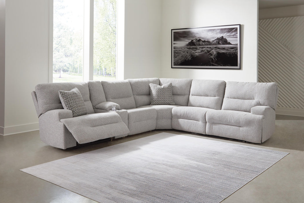 Acklen Place Pewter Acklen Place 6-Piece Power Reclining Sectional