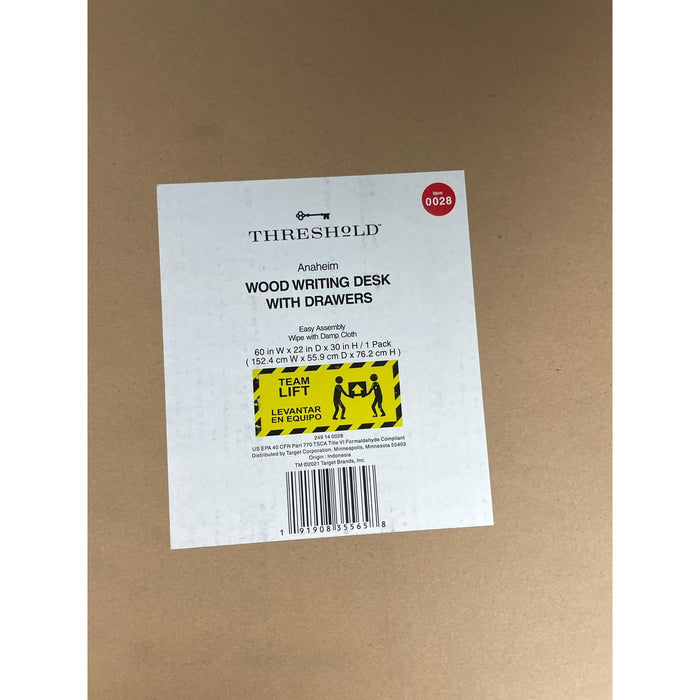 Anaheim Wood Writing Desk with Drawers - Threshold designed with Studio McGee - new