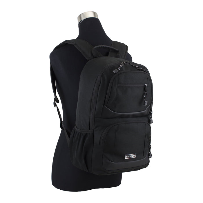 Eastsport Unisex Commuter Tech Backpack, Black - open_box