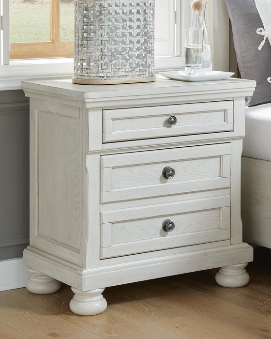 Robbinsdale Antique White Two Drawer Night Stand