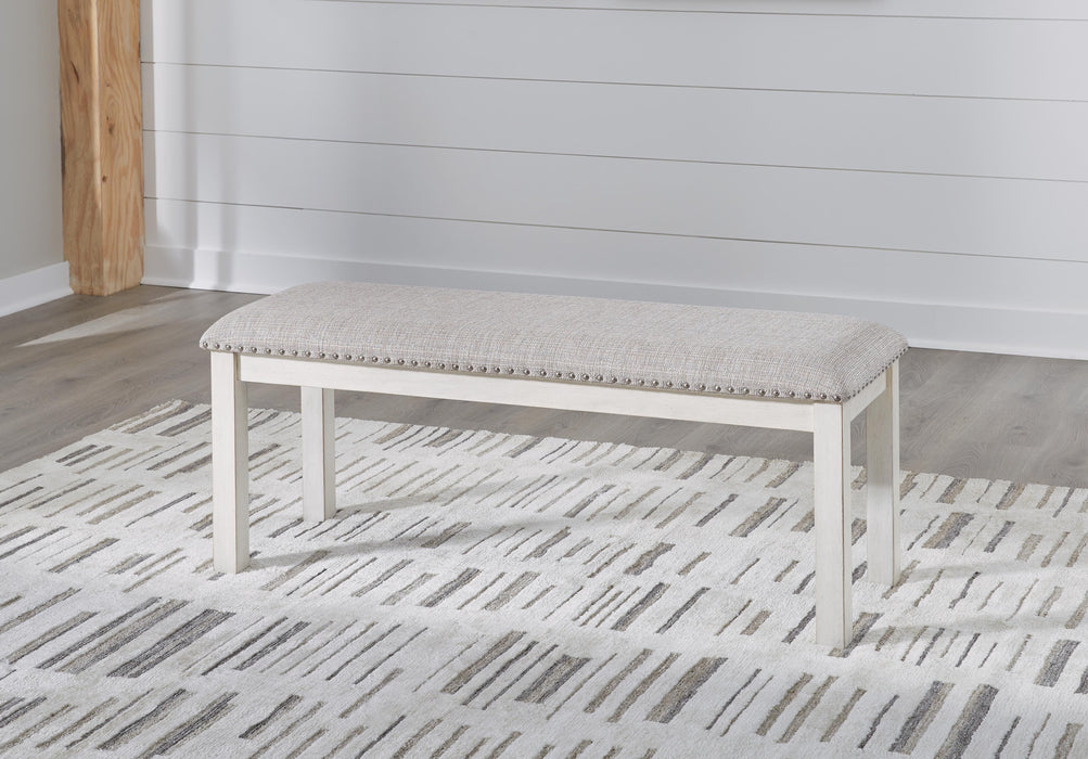 Robbinsdale Antique White Large UPH Dining Room Bench