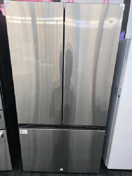Samsung - OBX Bespoke 30 cu. ft. 3-Door French Door Refrigerator with Beverage Center - Stainless Steel - new