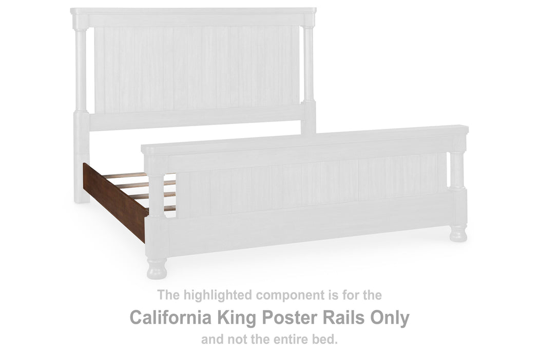 Chadworth Brown Cal King Poster Rails