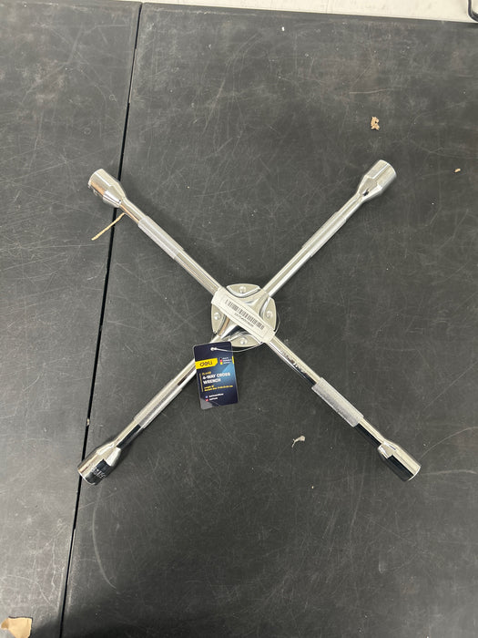 Deli Automotive 18-inch Lug Wrench,Universal Heavy Duty Non-Slip 4-Way Cross Tire Wrench,High Quality Alloy Steel - new