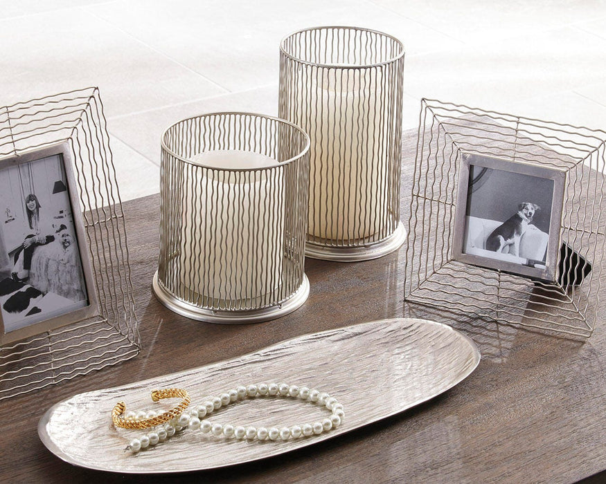 Dympna Silver Finish Accessory Set (5/CN)
