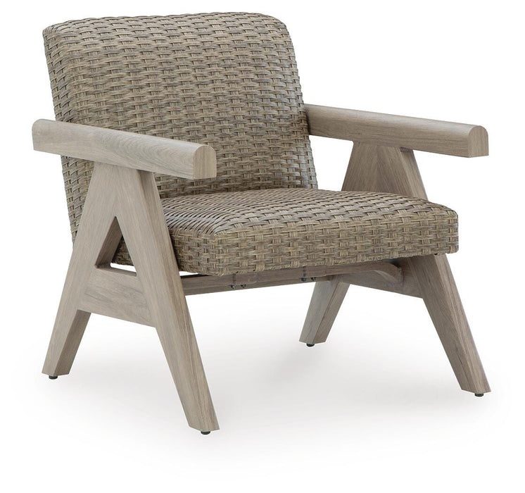 Carisbo Beige Rocking Lounge Chair