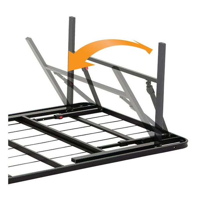 Mainstays 14" High Profile Foldable Steel Twin Platform Bed Frame, Black - new