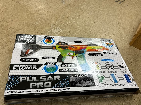 Hydro Strike Pulsar Pro Battery Gel Bead Blaster with 5000 Water Beads - Recommended for Ages 14 and up - open_box