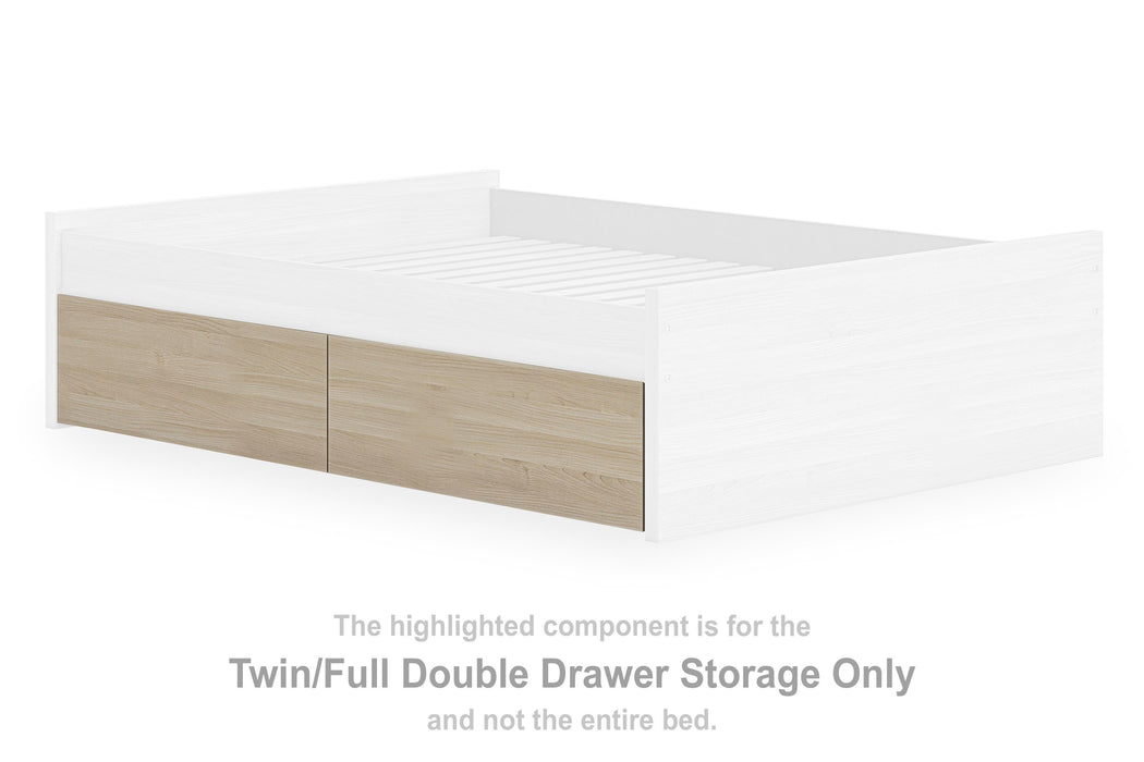 Onita Natural T/F Double Drawer Storage