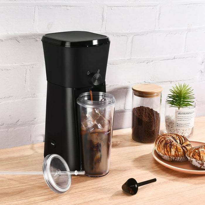 Mainstays Black 20 oz Iced Drip Coffee Maker - new