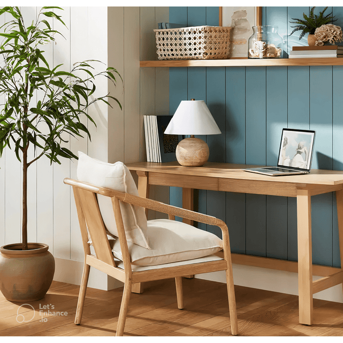 Anaheim Wood Writing Desk with Drawers - Threshold designed with Studio McGee - new