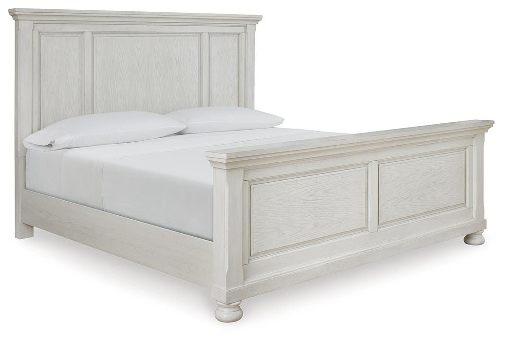 Robbinsdale Antique White Robbinsdale King Panel Bed