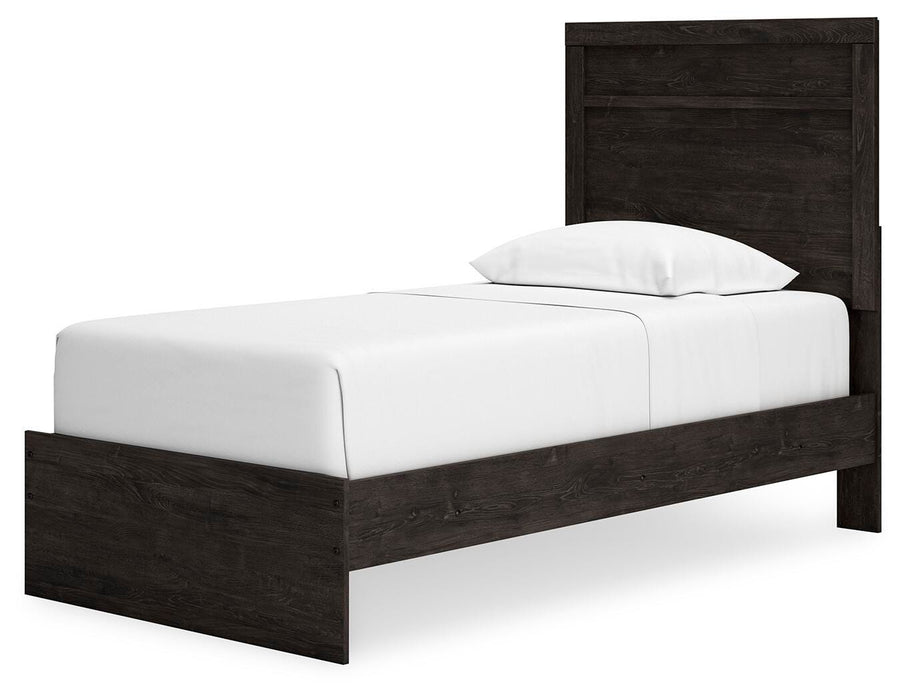 Belachime Charcoal Belachime Twin Panel Bed