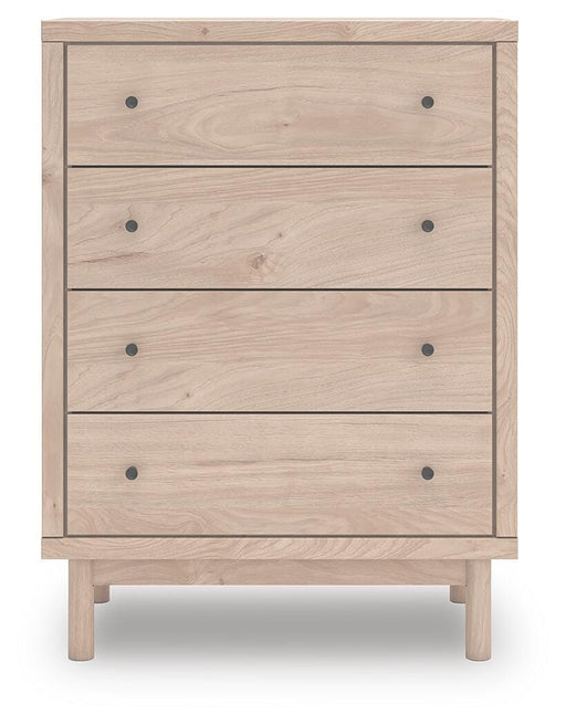 Shapella Tan Four Drawer Chest