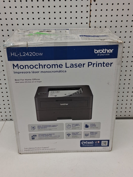 Brother HL-L2420DW Wireless Compact Monochrome Laser Printer with Duplex, Mobile Printing - new