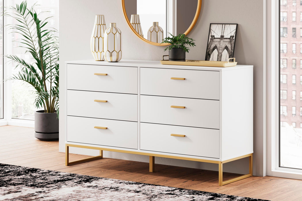 Socalle Two-tone Six Drawer Dresser