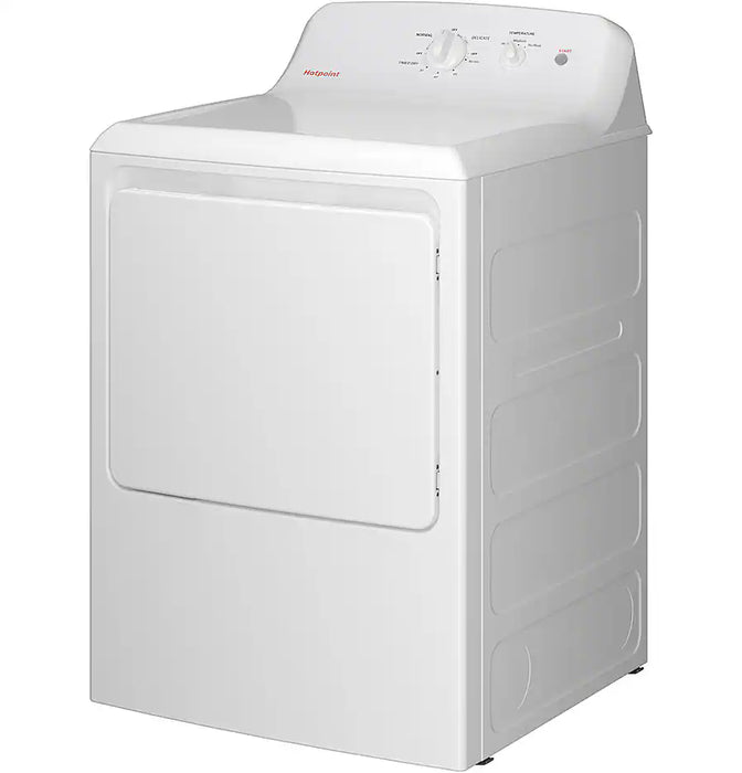 Hotpoint - 6.2 Cu. Ft. Gas Dryer with Auto Dry - White - display_model