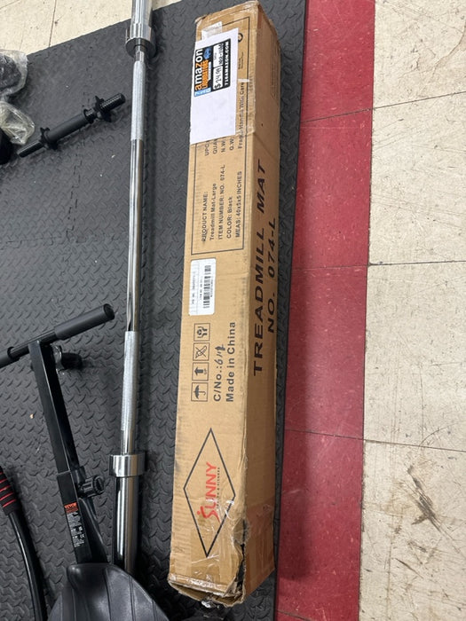 Sunny Health &amp, Fitness NO. 074-L Treadmill Mat, Large, black - open_box