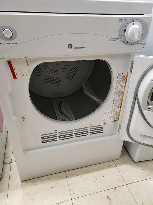 GE DSKP333ECWW Spacemaker 24" Portable Electric Dryer with 3.6 Cubic. Ft. Capacity - display_model