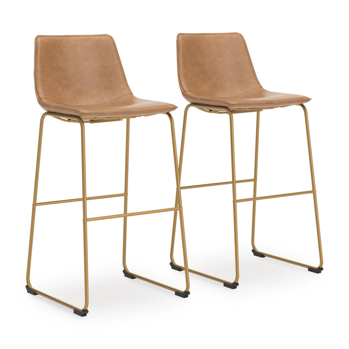 Crandox Toast/Gold Tall UPH Barstool (Priced Per Item, Must Order 2, 4, 6, or 8)