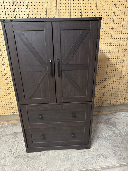 Vabches Modern Kitchen Pantry Storage Cabinet with 2 Adjustable Shelves, 2 Large Drawers & 2 Side Door, Versatile Bathroom Storage Cabinet for Kitchen, Dining Room, Living Room - new