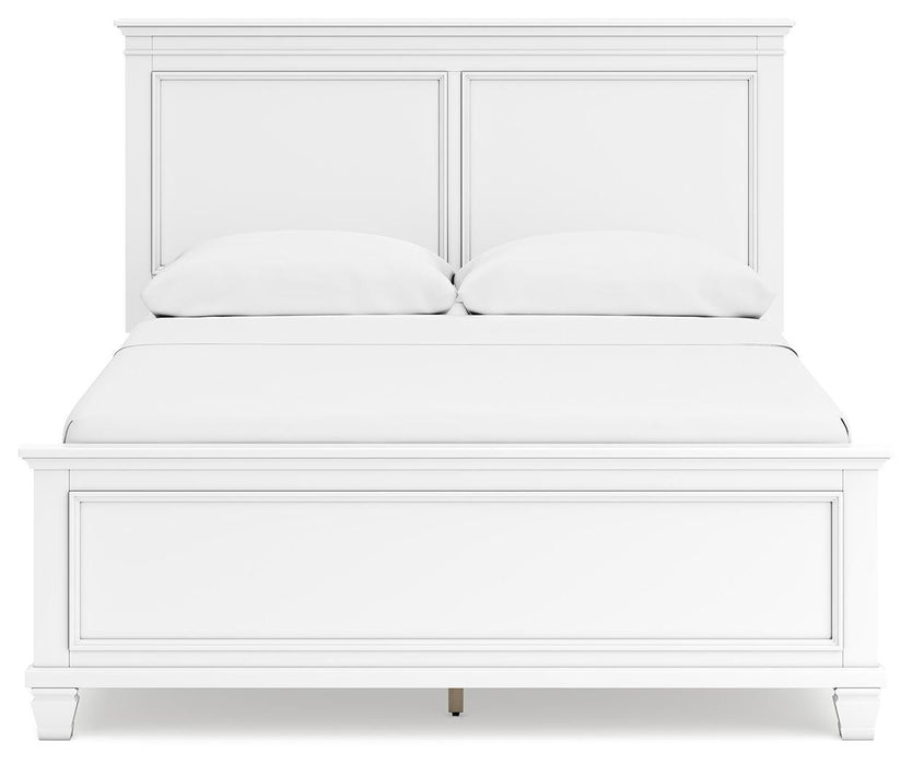 Fortman White Fortman Queen Panel Bed