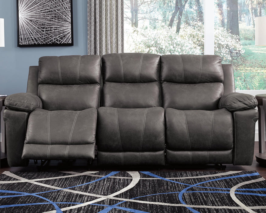 Erlangen Midnight PWR REC Sofa with ADJ Headrest