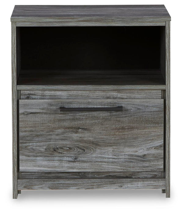 Baystorm Gray One Drawer Night Stand