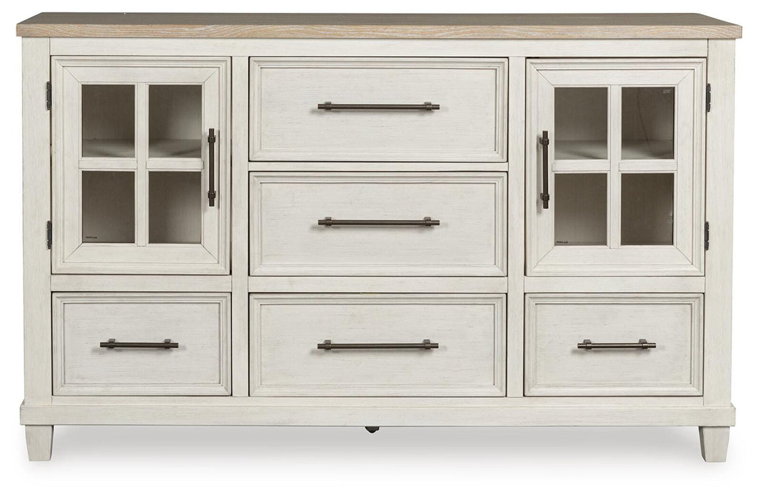 Shaybrock Antique White/Brown Dresser