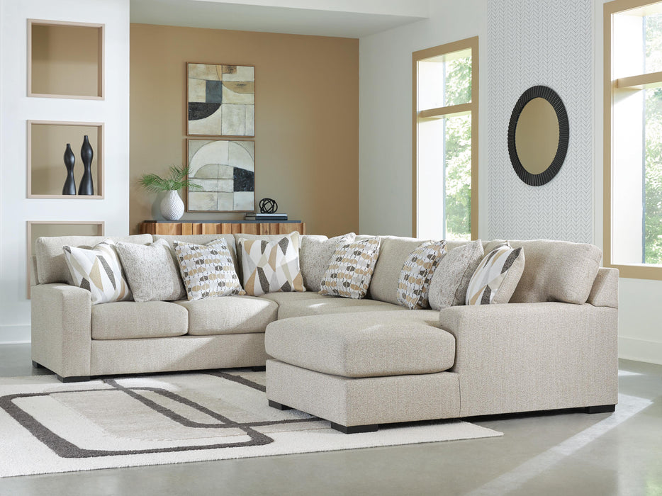 Laurelgrove Pebble Laurelgrove 4-Piece Sectional with Chaise