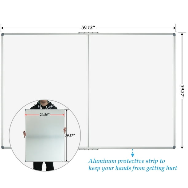 JILoffice Foldable Whiteboard 60" x 40" Large Dry Erase Board School Supplies for Student - new