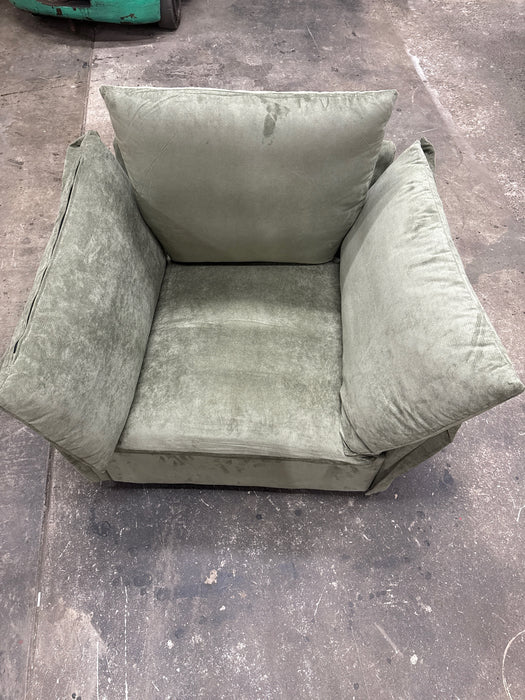 Chenille Oversized Sofa Lounge Chair - Dark Grey - new