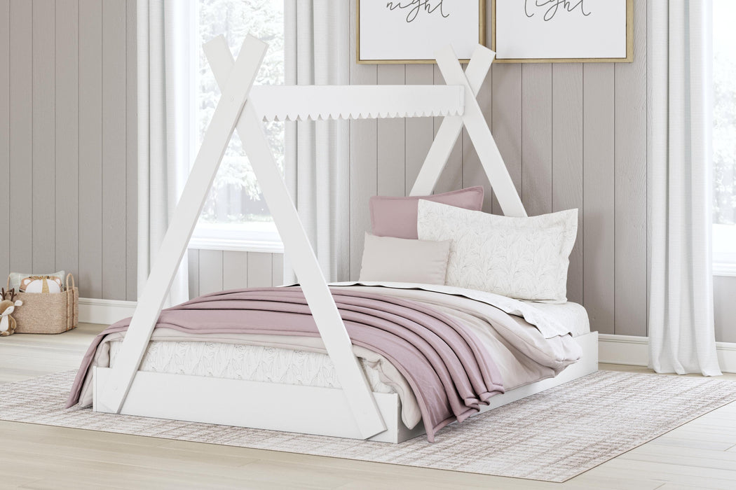 Hallityn White Full Tent Complete Bed in Box