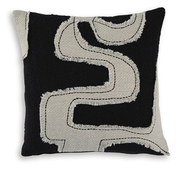 Veerbank Black/Beige Pillow (4/CS)
