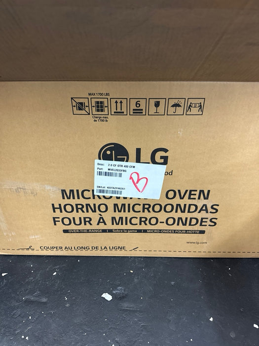 LG - 2.0 Cu. Ft. Over-the-Range Microwave with Sensor Cooking and EasyClean - Stainless Steel - new