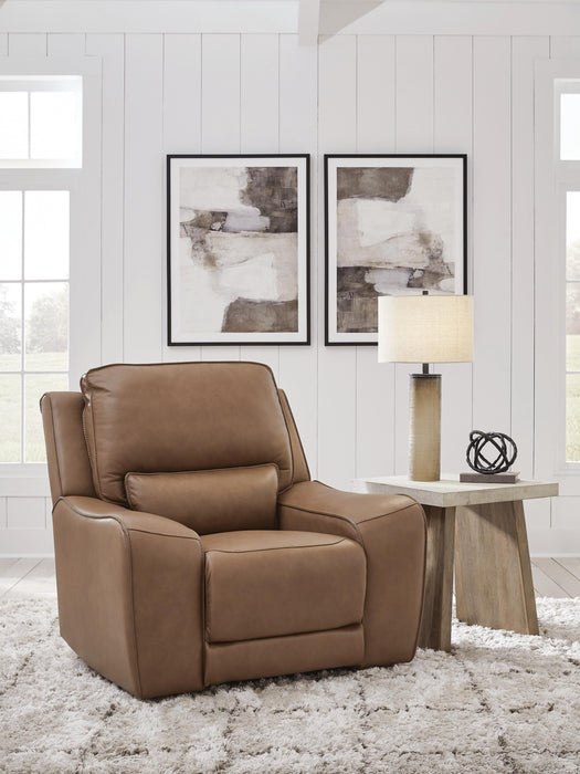 Silverbrooke Caramel PWR Recliner/ADJ Headrest