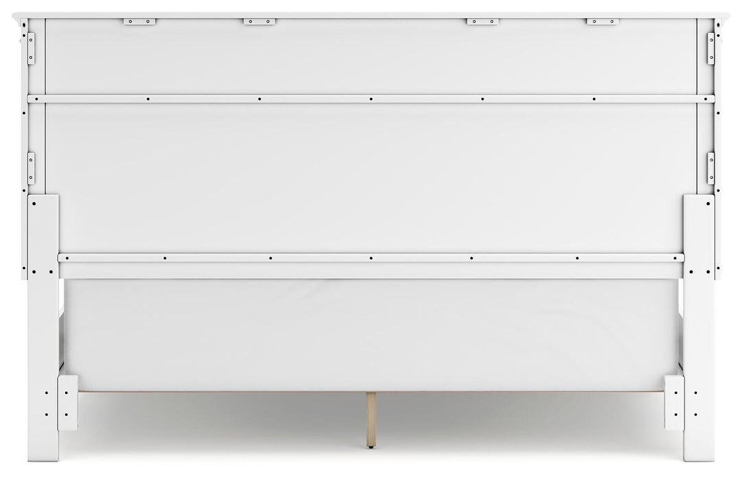 Fortman White Fortman California King Panel Bed