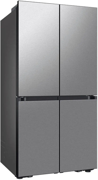 Samsung - Bespoke 29 Cu. Ft. 4-Door Flex French Door Refrigerator with Beverage Center - Stainless Steel - open_box