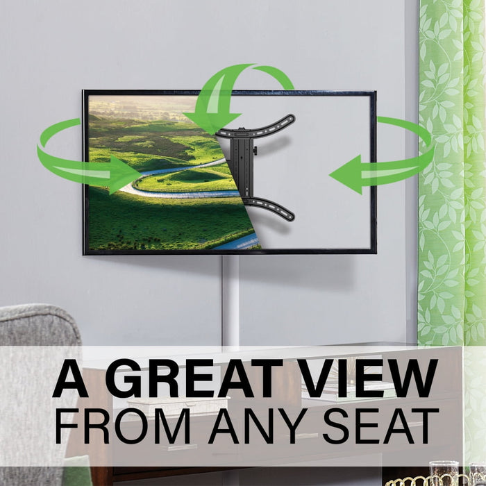 SANUS VuePoint Full-Motion TV Wall Mount for TVs 26"-65" up to 55 lbs, Comes with 9.8' 4K HDMI Cable - new