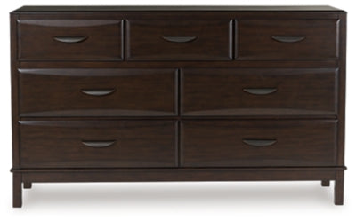Vanmore Dark Brown Bedroom Furniture Pieces
