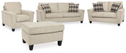 Abinger Natural Abinger Sofa, Loveseat, Chair and Ottoman