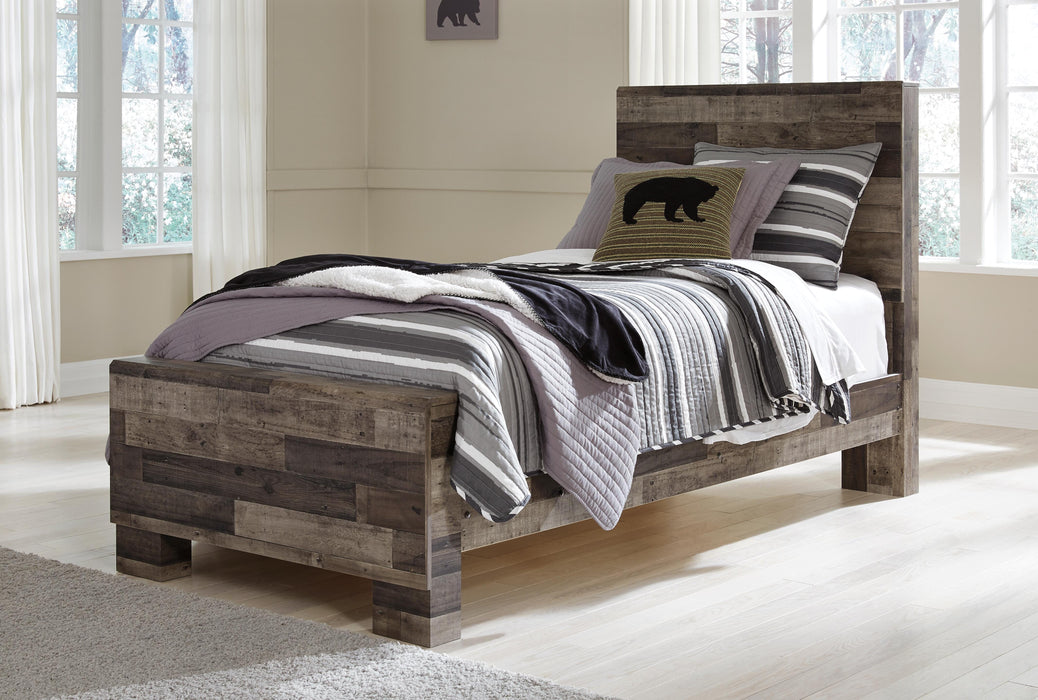 Derekson Multi Gray Derekson Twin Panel Bed