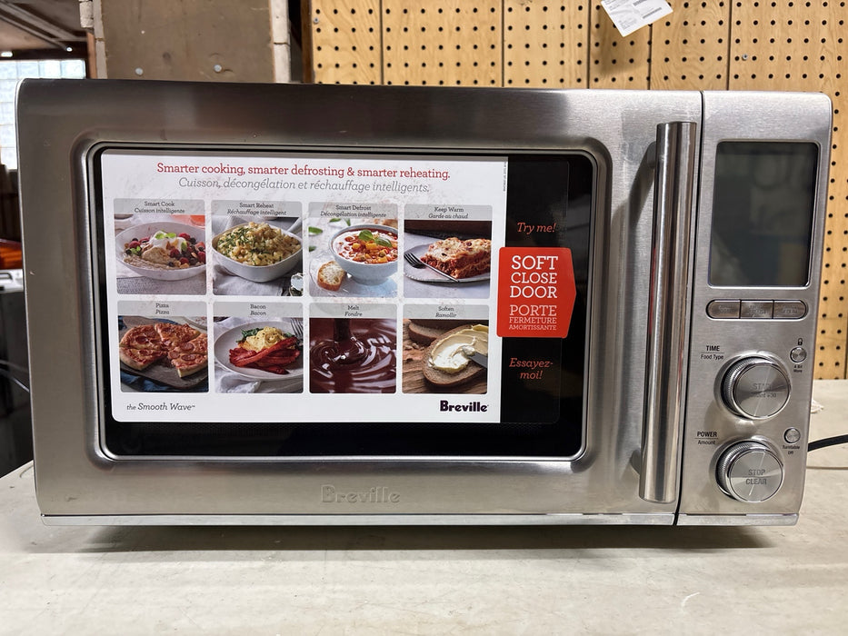 Breville - the Combi Wave 3 in 1 1.1 Cu. Ft. Convection Microwave - Brushed Stainless Steel - open_box