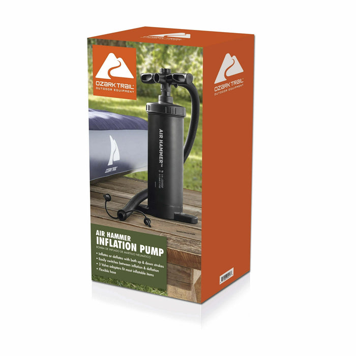 Ozark Trail 14.5" Manual Air Pump, Black - use_like_new